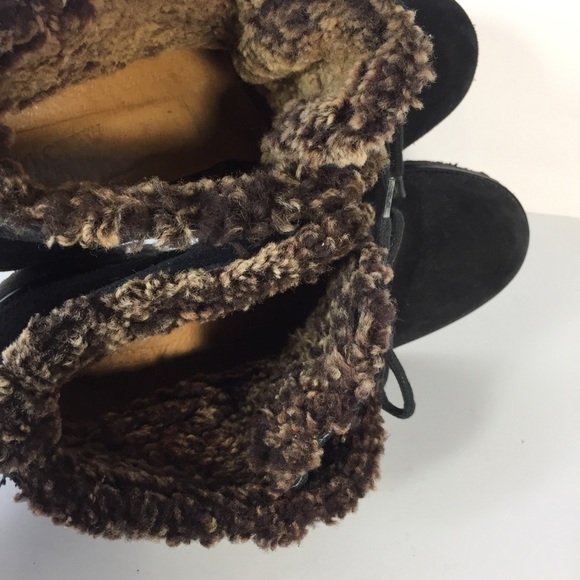 j.Crew Made in Italy Fur Lined Suede Booties Sz 10 - Picture 5 of 7